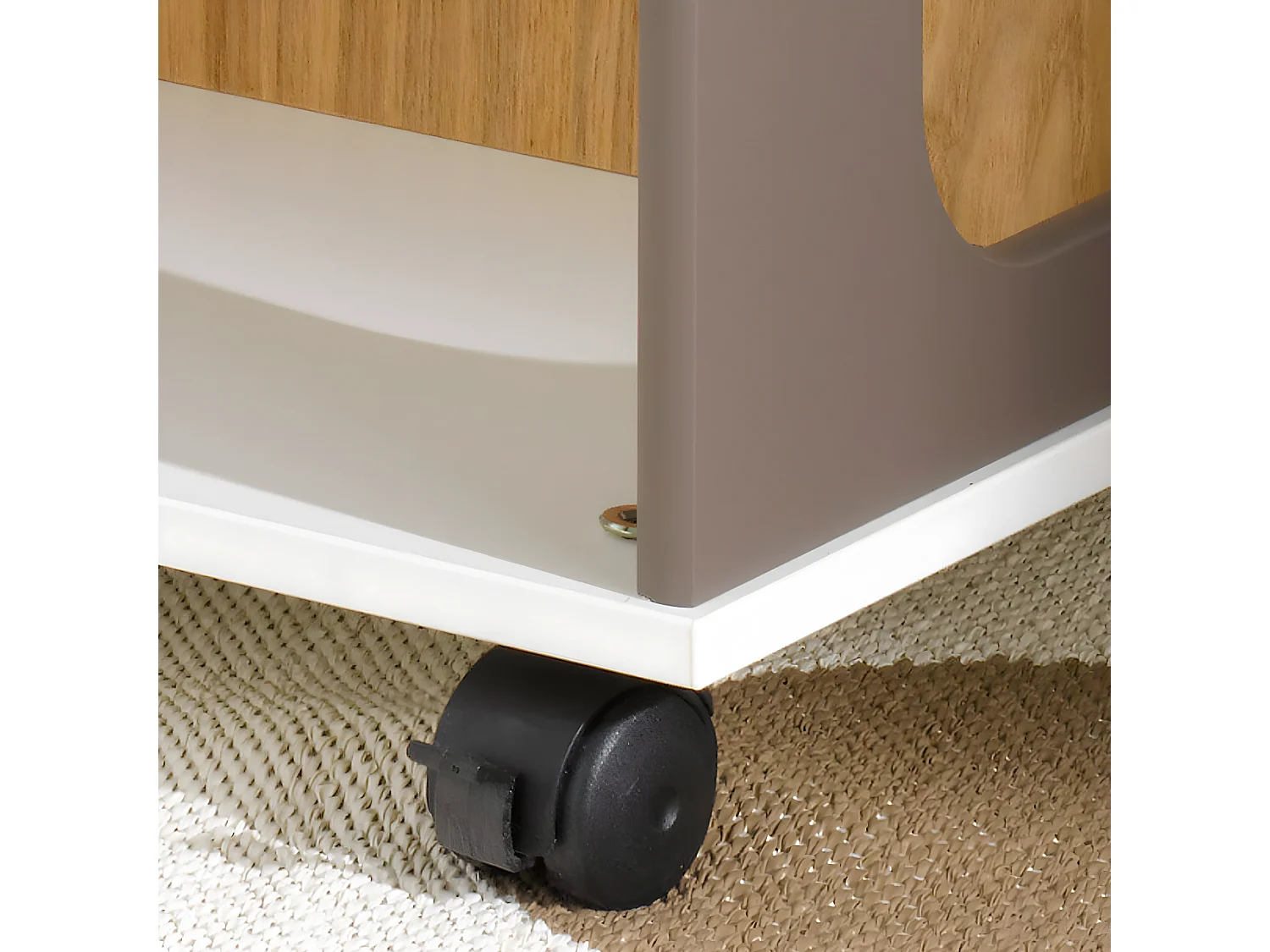 Table à langer Soho Blanc et Taupe