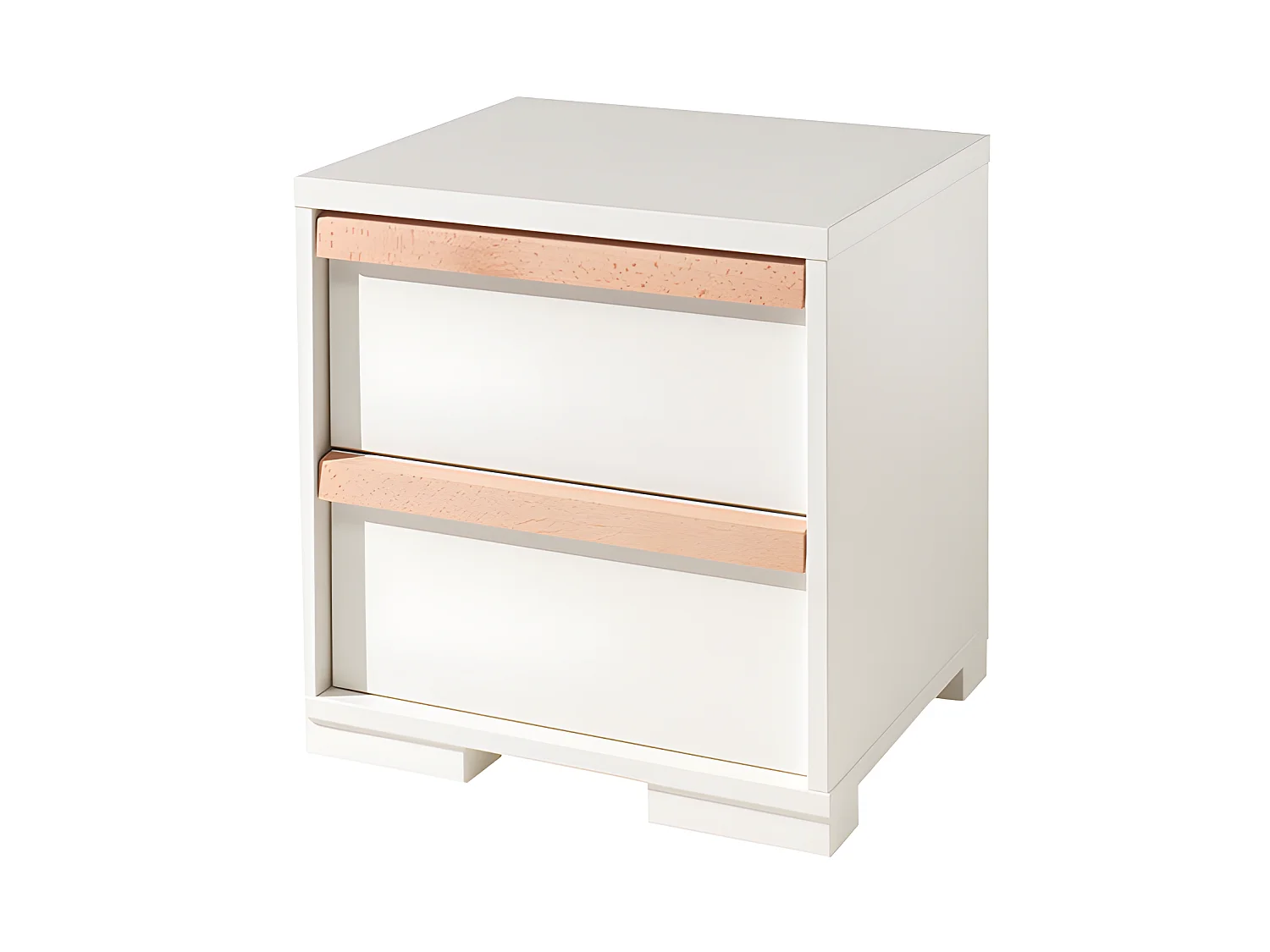 Pack - Lit Enfant, Chevet & Armoire 3 Portes "London" Blanc