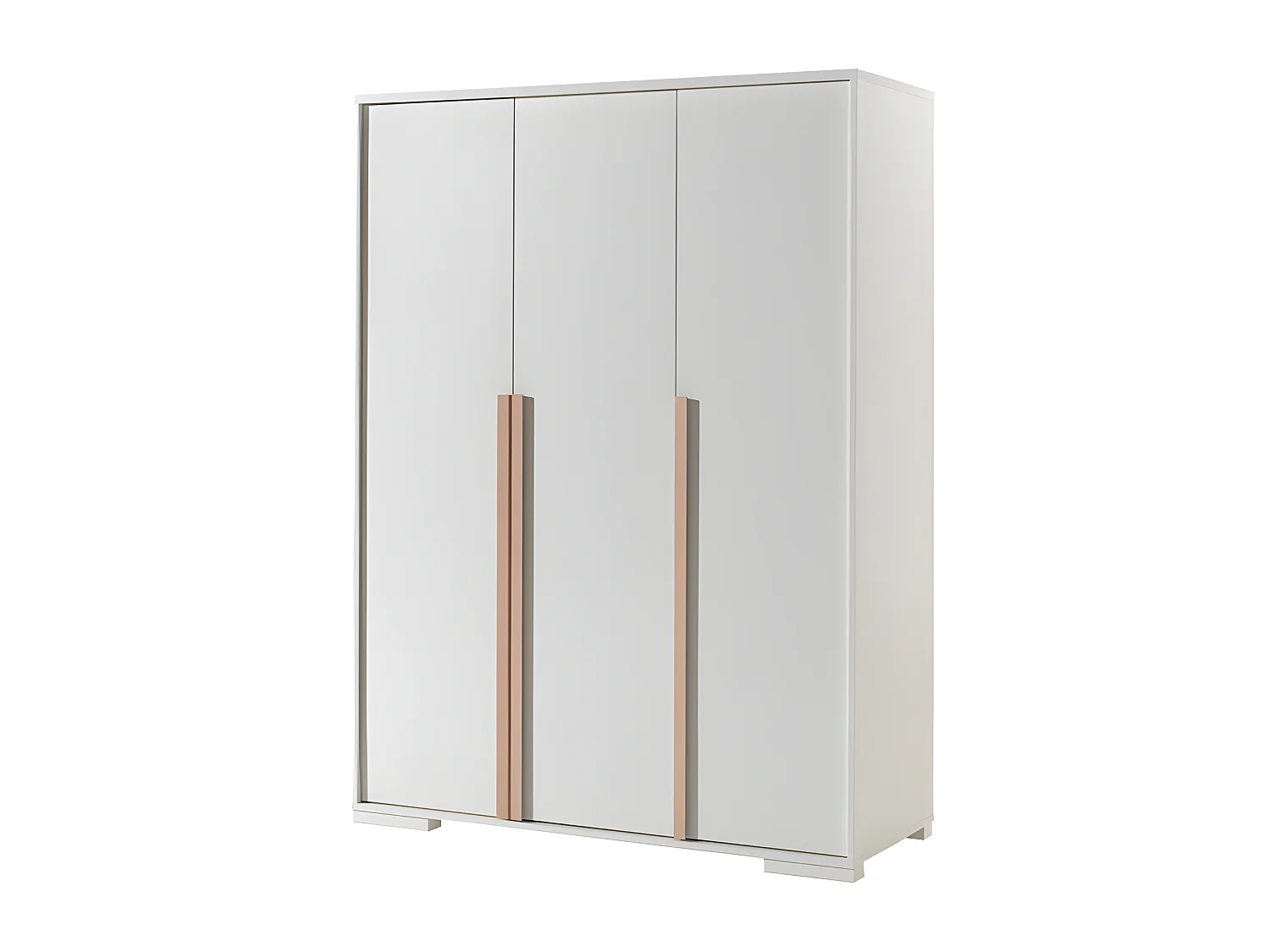 Pack - Lit Enfant, Chevet & Armoire 3 Portes "London" Blanc