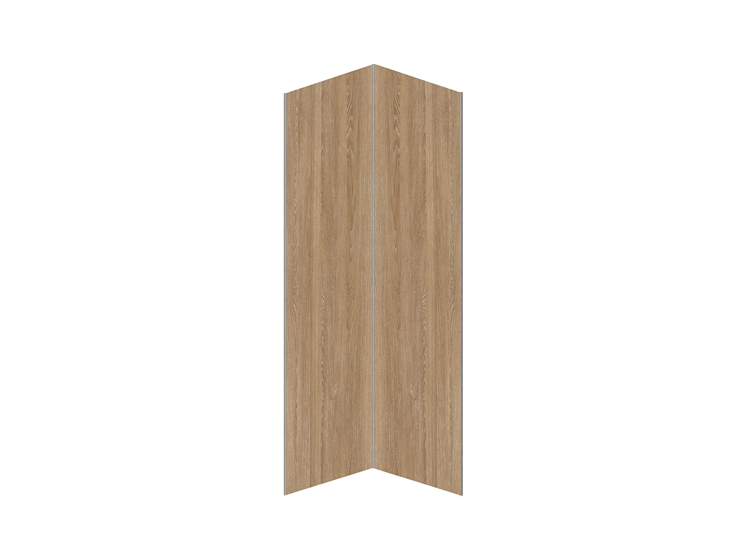Lote de 2 paneles de pared para ducha efecto madera de aluminio - 2 x Ancho 90 x Alt. 210 cm ENEKO