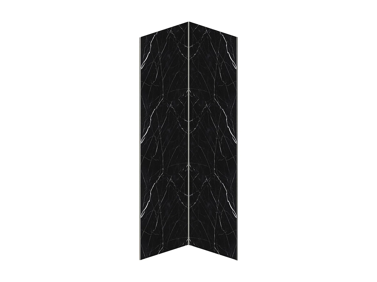 Pannello per parete da doccia effetto marmo con profili 2 x L90 x H210 cm in Alluminio - Lotto di 2 - ENEKO