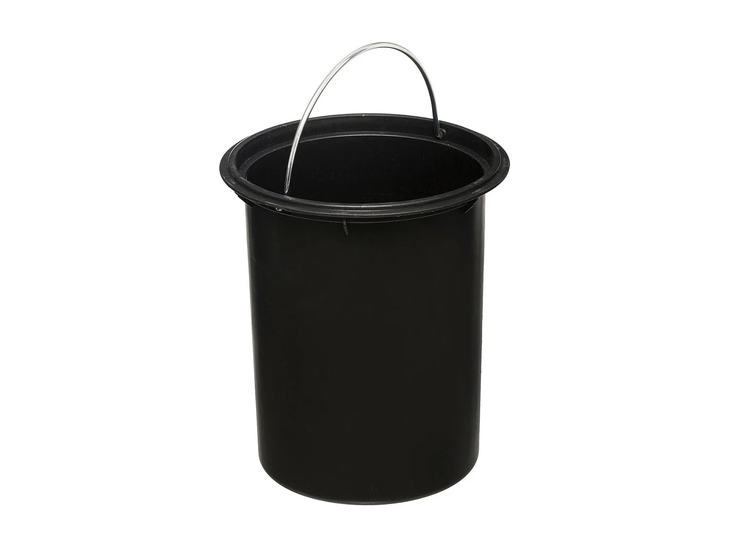 Farbiger Mülleimer mit Bambusdeckel. 3 l