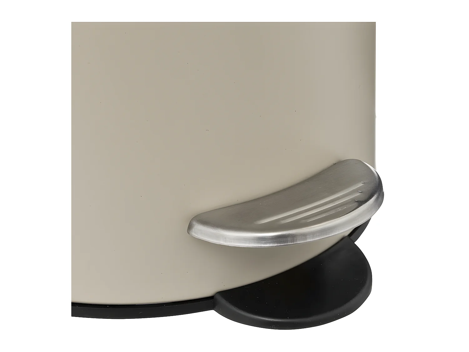 Poubelle de salle de bain en métal Beige Lin Soft Close 3 L