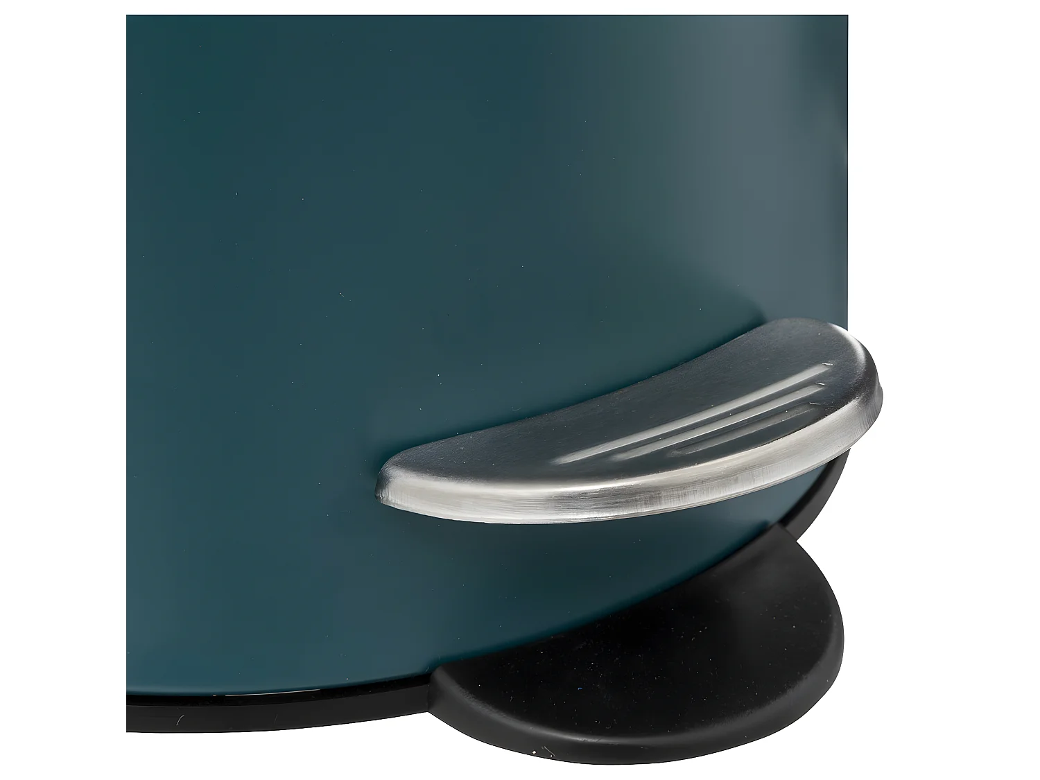 Poubelle de salle de bain en métal Bleu pétrole Soft Close 3 L