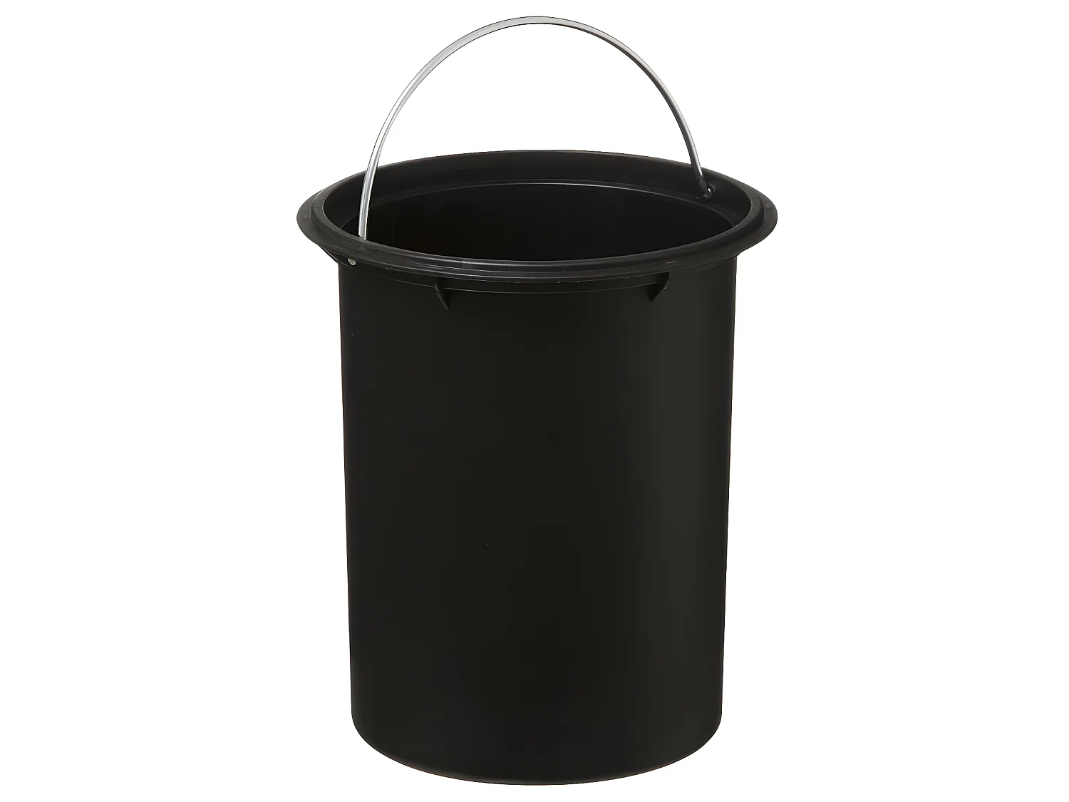 Cubo de Basura de Baño de Metal Gris y Bambú 3L con Cierre Suave y Silencioso