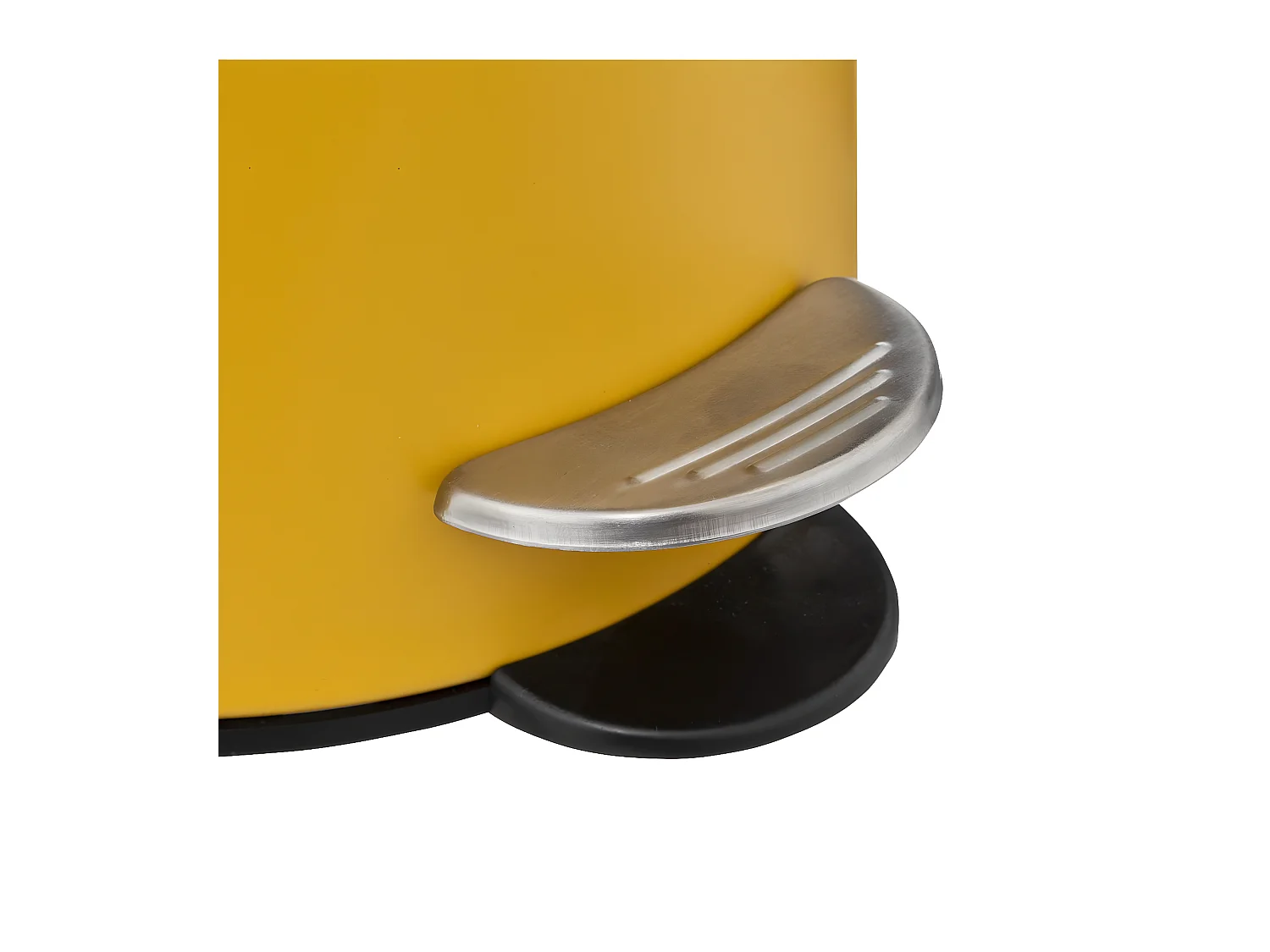 Poubelle de salle de bain en métal Jaune Soft Close 3 L