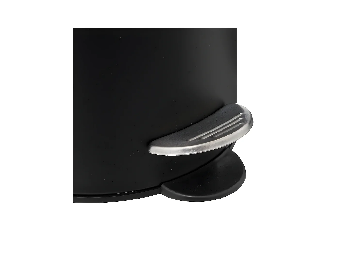 Poubelle de salle de bain en méta Noir Soft Close 3 L