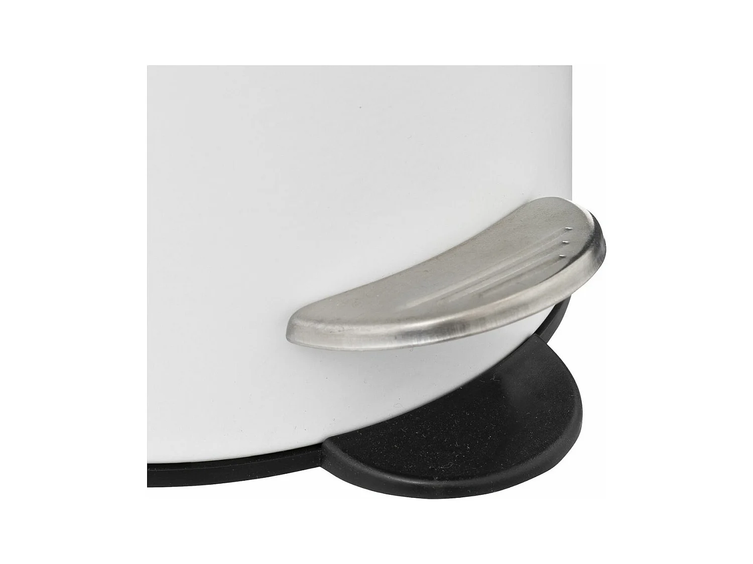 Poubelle de salle de bain en métal Blanc Soft Close 3 L