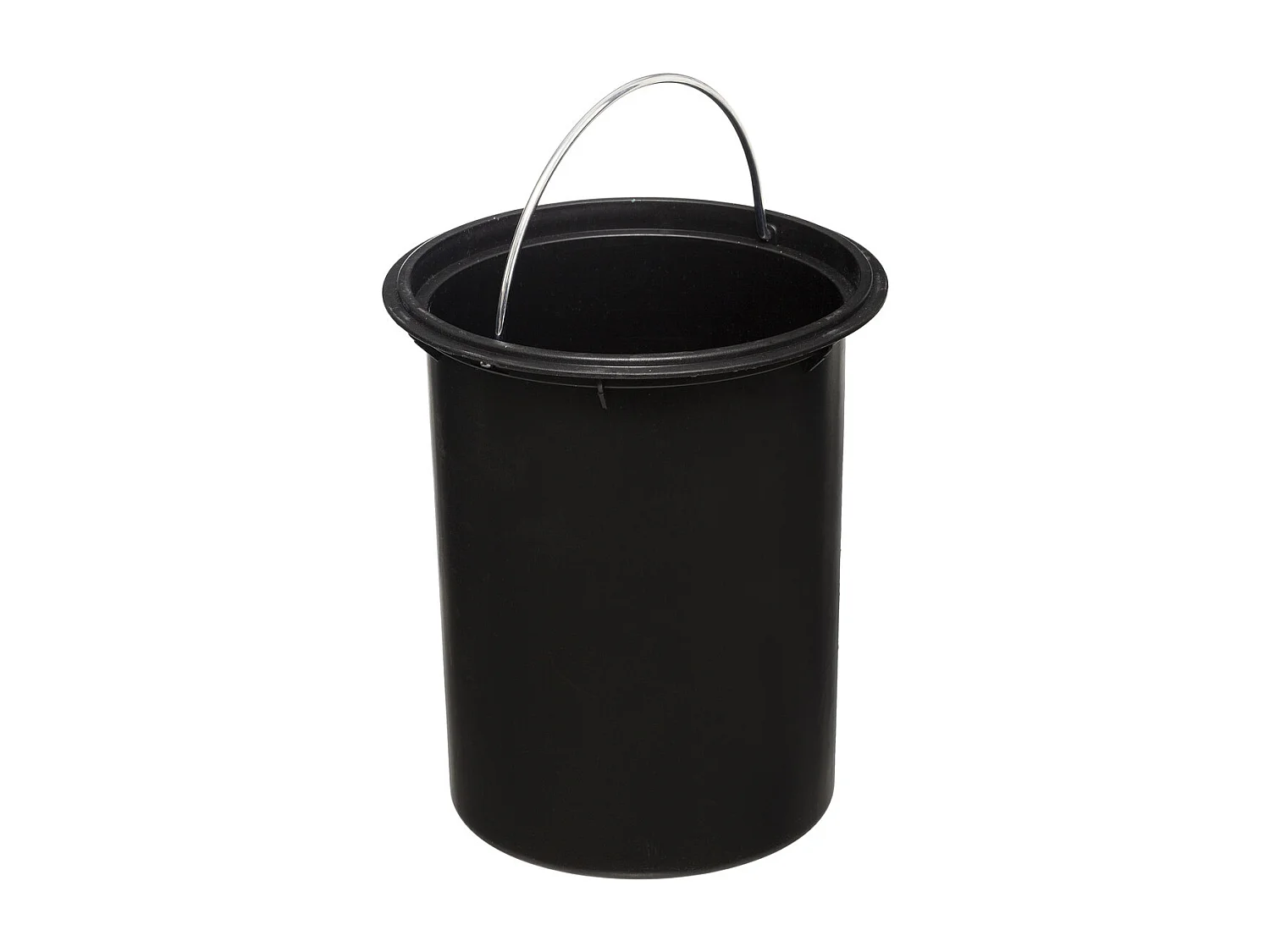 Farbiger Mülleimer mit Bambusdeckel. 3 l