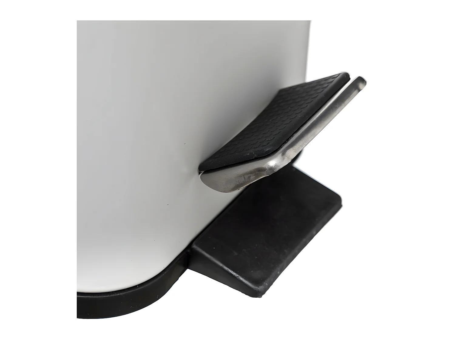 Poubelle de salle de bain à pédale en métal Blanc Soft Close 5 L