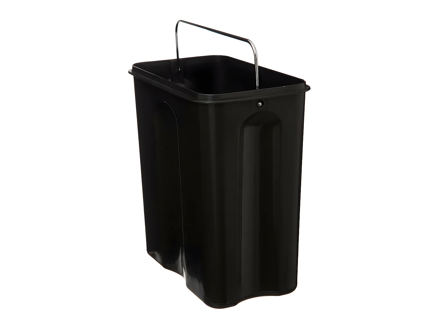 Poubelle de salle de bain à pédale en métal Noir Soft Close 5 L