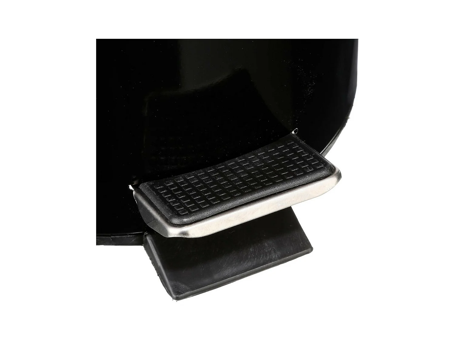 Poubelle de salle de bain en métal Noir 3 L