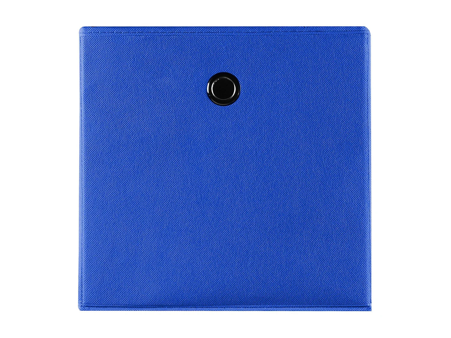 Lot de 2 boites en tissu bleu ELA boîte de rangement ouverte avec poignée dim 27 x 27 x 27 cm, pour linge jouets vêtements