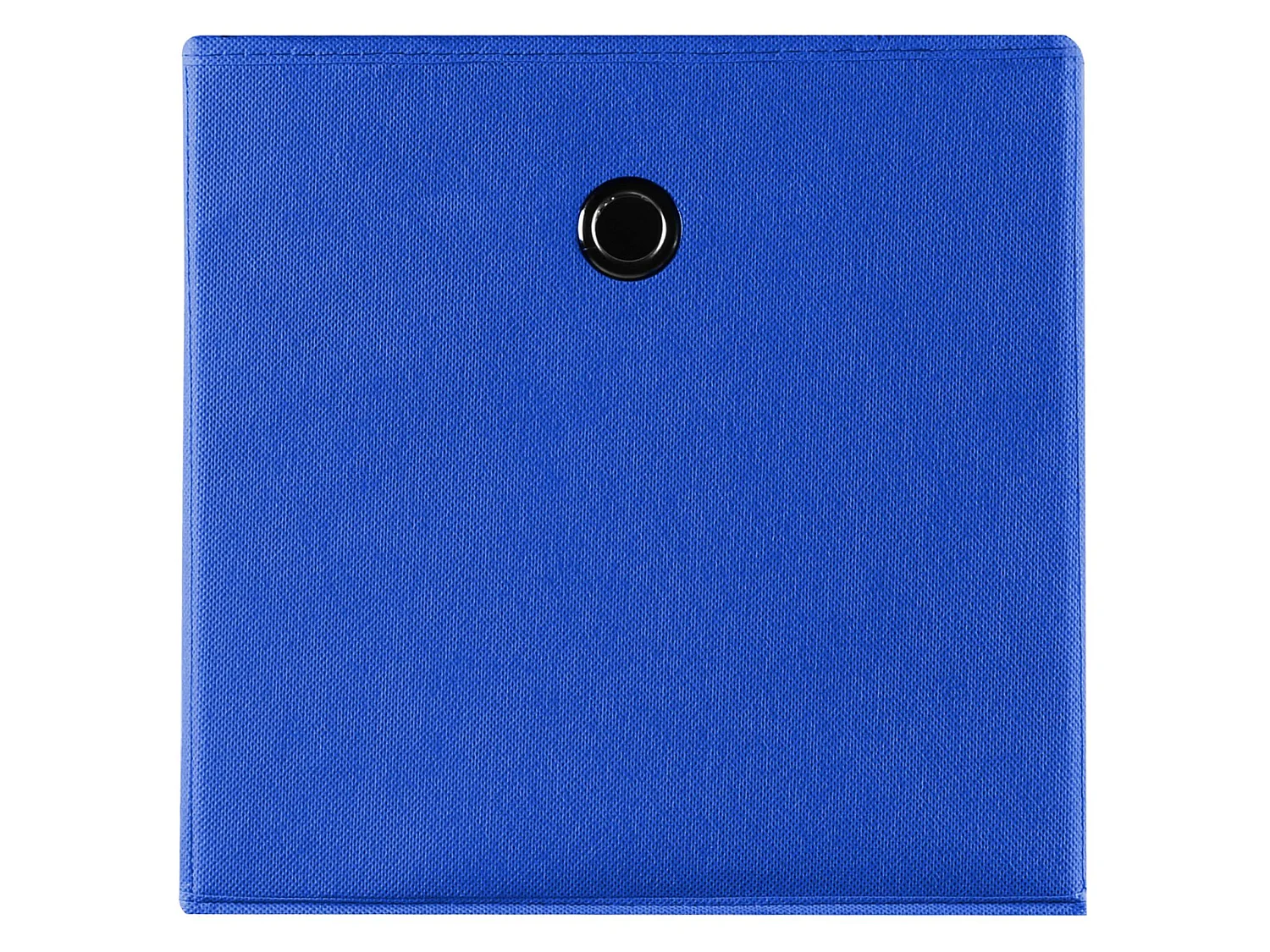 Lot de 2 boites en tissu bleu ELA boîte de rangement ouverte avec poignée dim 27 x 27 x 27 cm, pour linge jouets vêtements