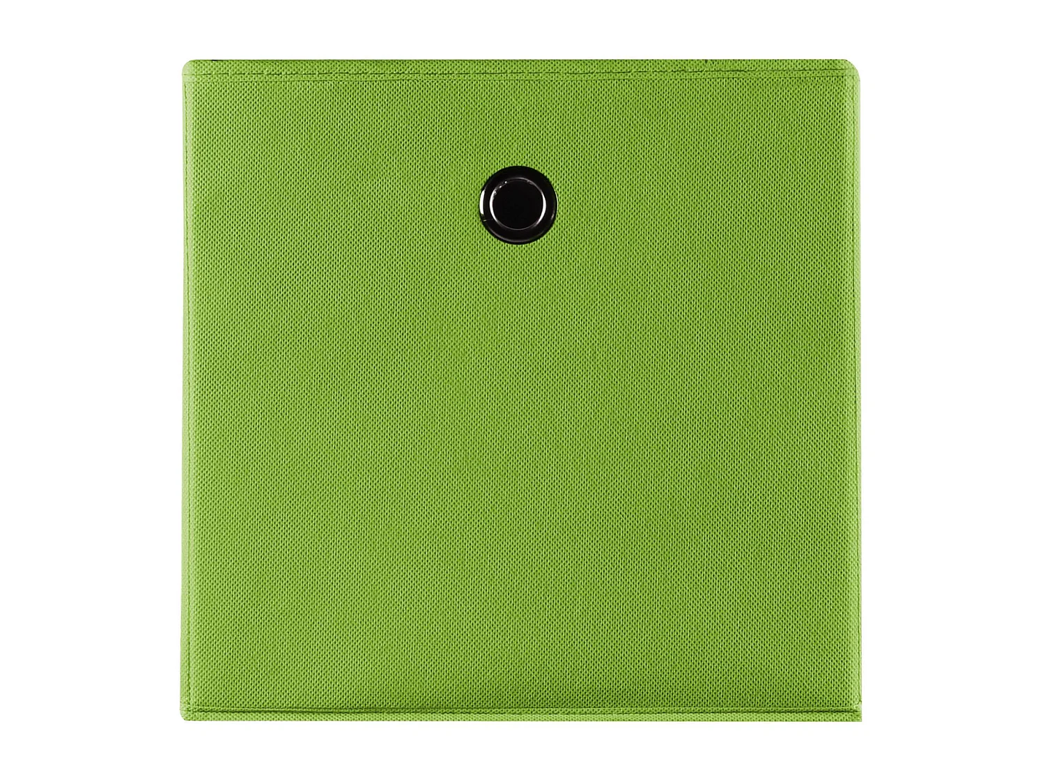 Lot de 2 boites en tissu vert ELA boîte de rangement ouverte avec poignée dim 27 x 27 x 27 cm, pour linge jouets vêtements