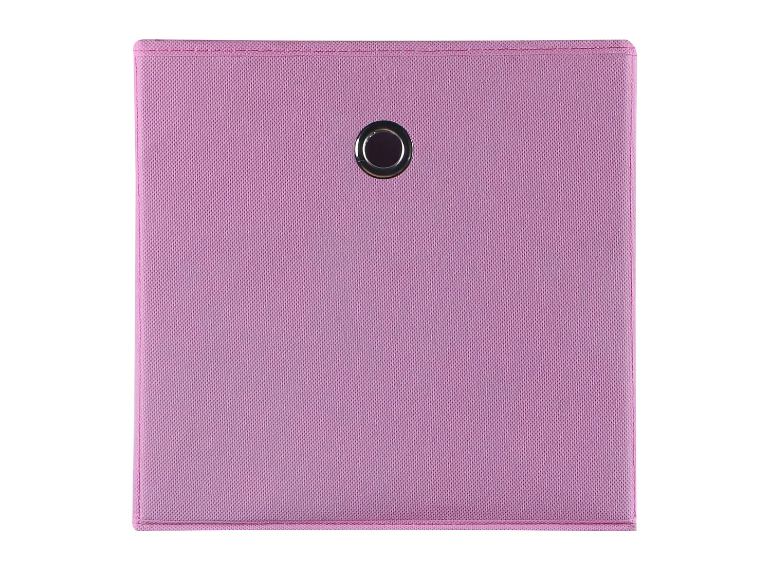 Lot de 2 boites en tissu rose ELA boîte de rangement ouverte avec poignée dim 27 x 27 x 27 cm, pour linge jouets vêtements