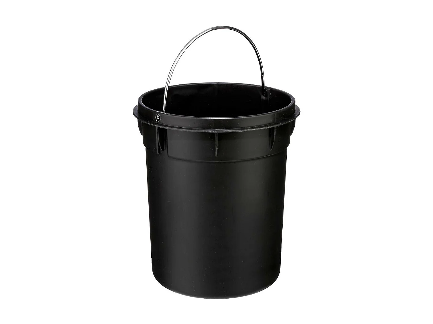 Poubelle de salle de bain en métal Gris 3 L