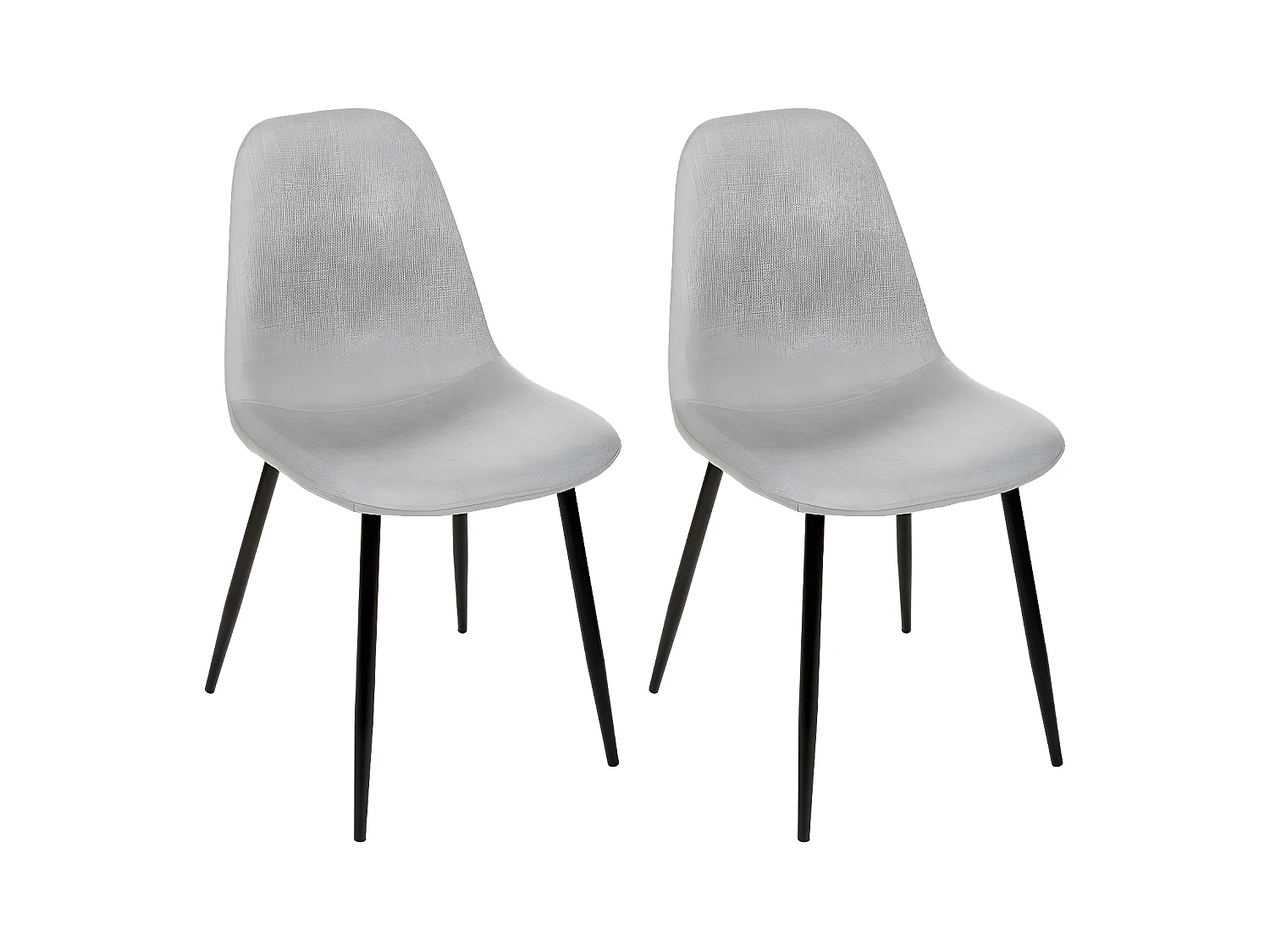 Lot de 4 Chaises Design "Nokas" 85cm Gris