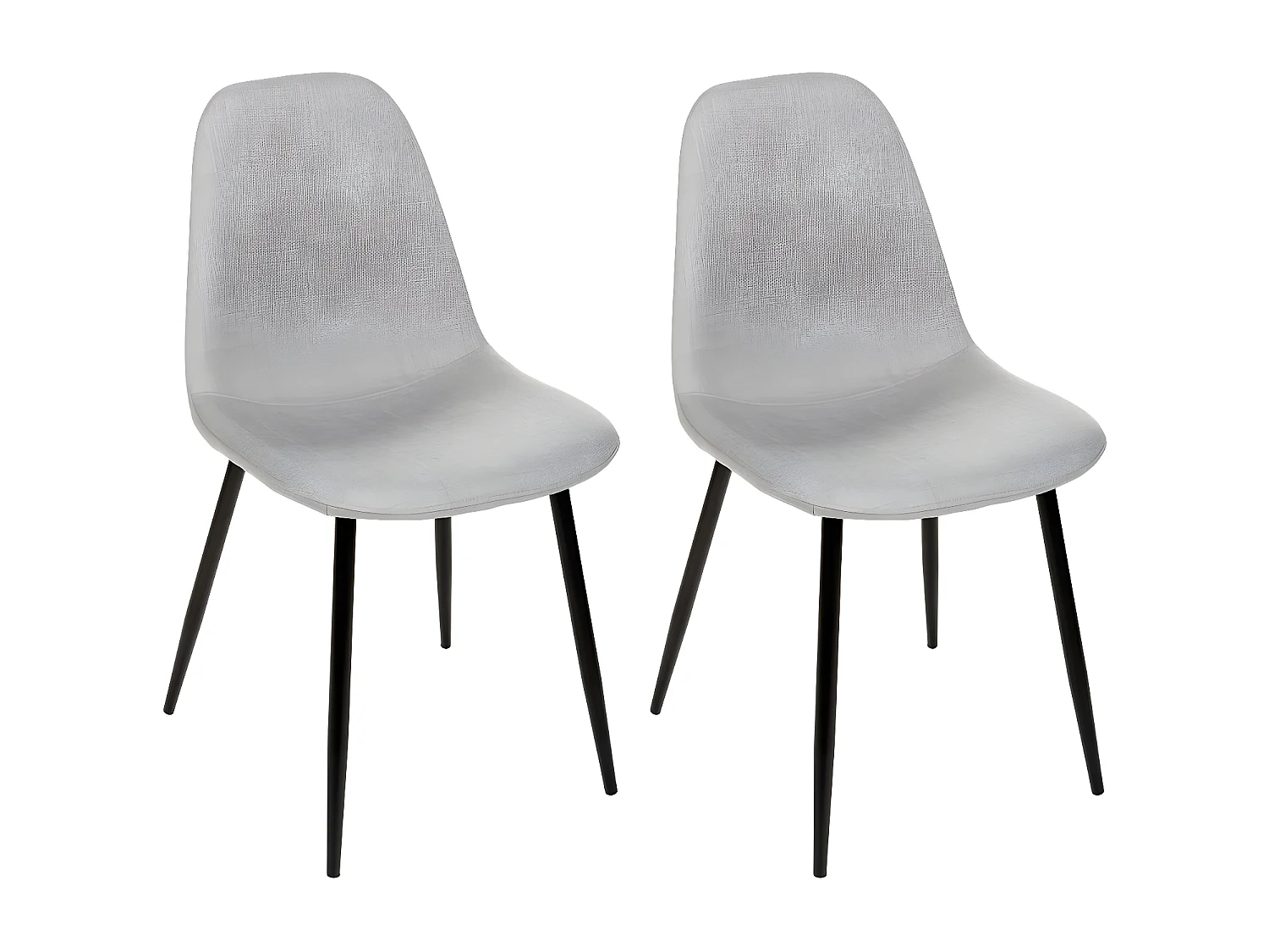Lot de 4 Chaises Design "Nokas" 85cm Gris
