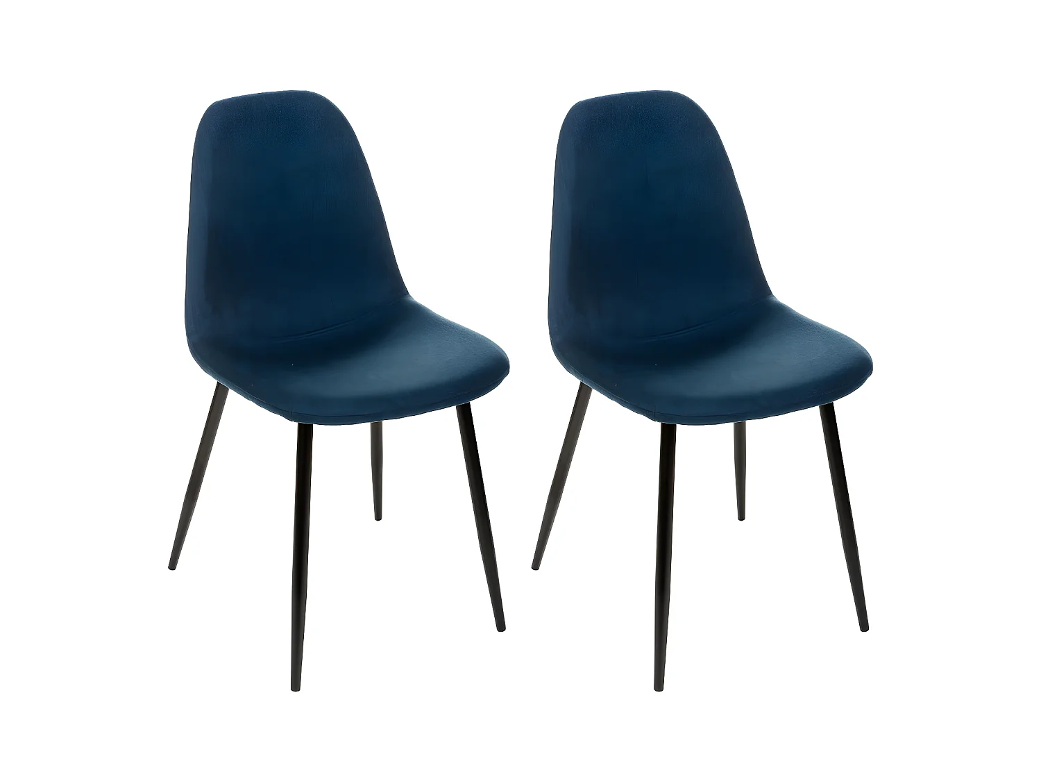 Lot de 4 Chaises Design "Nokas" 85cm Bleu