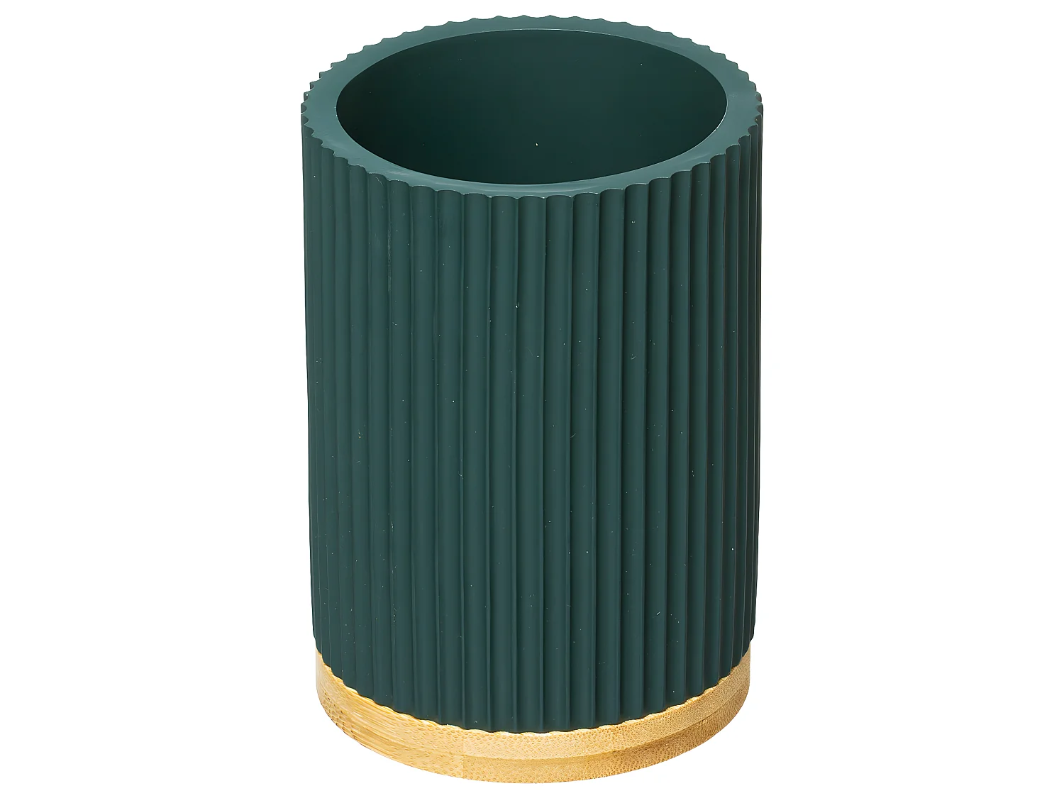 Brosse WC avec support en résine Bleu pétrole