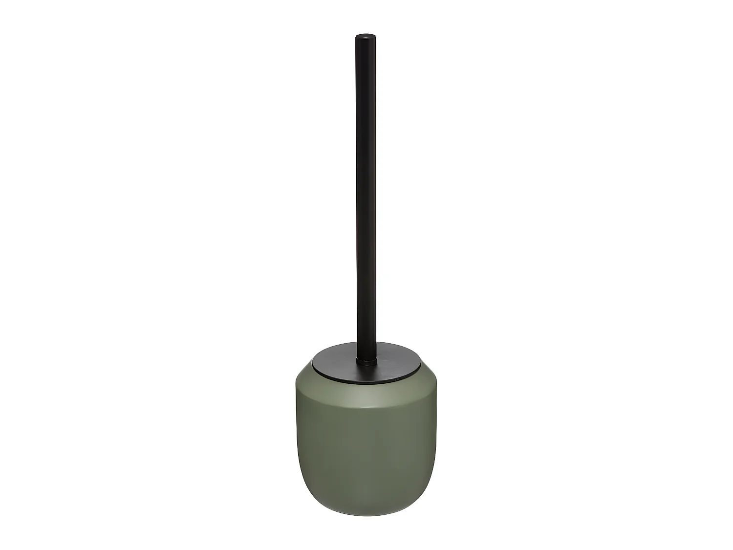 Brosse WC avec support en résine Kaki mat