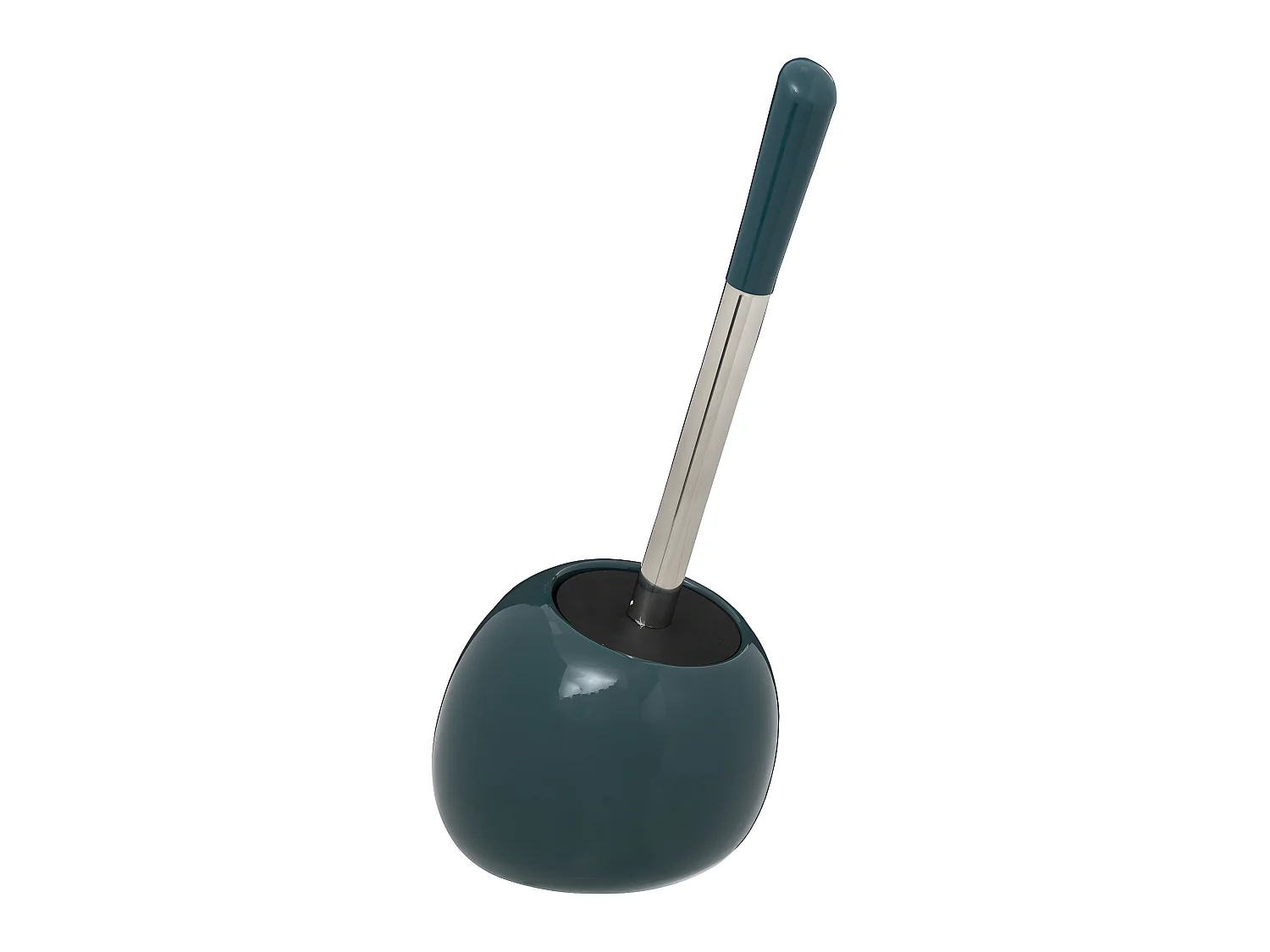 Brosse WC avec support en céramique Bleu pétrole