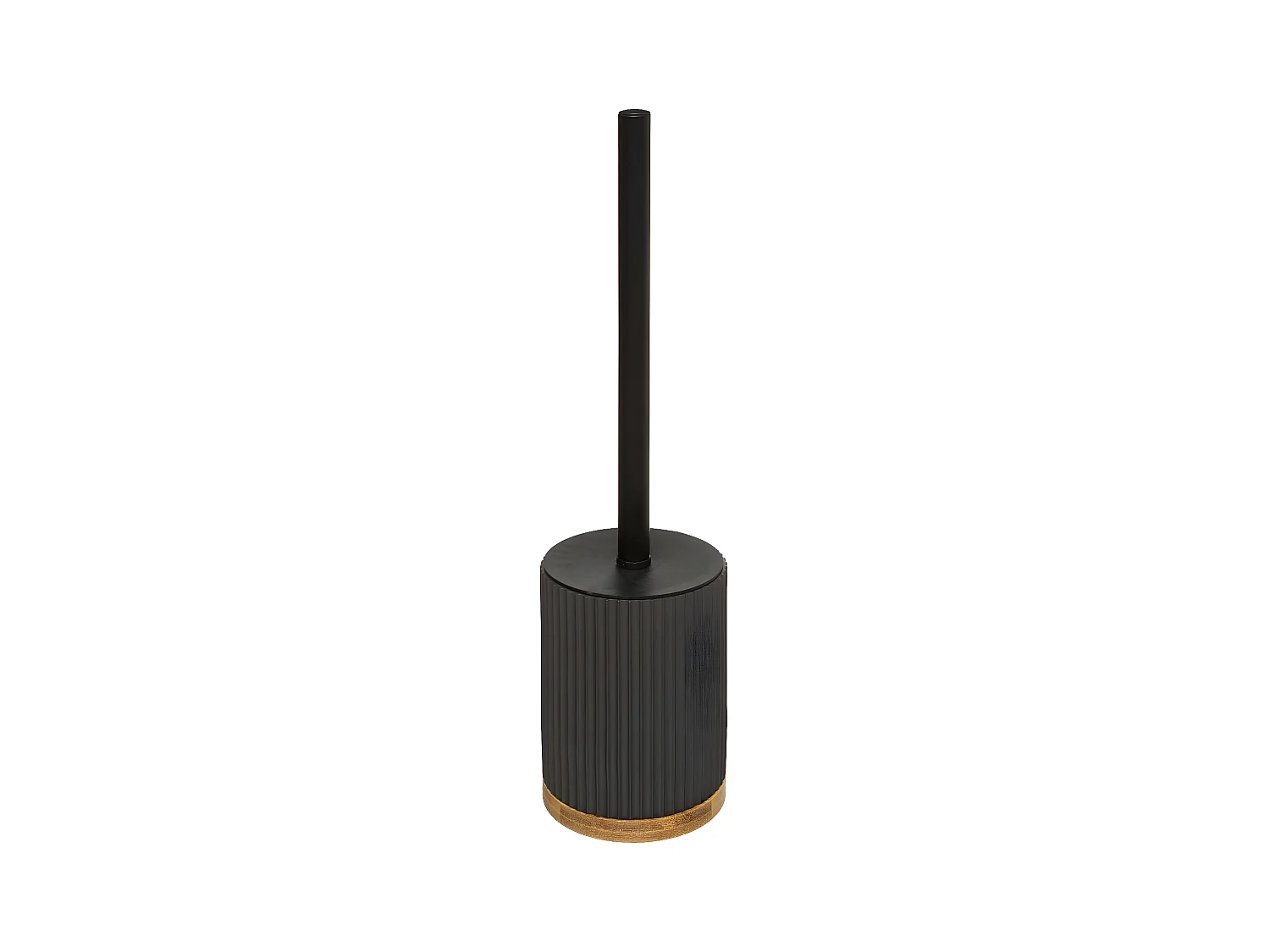 Brosse WC avec support en résine Noir charbon