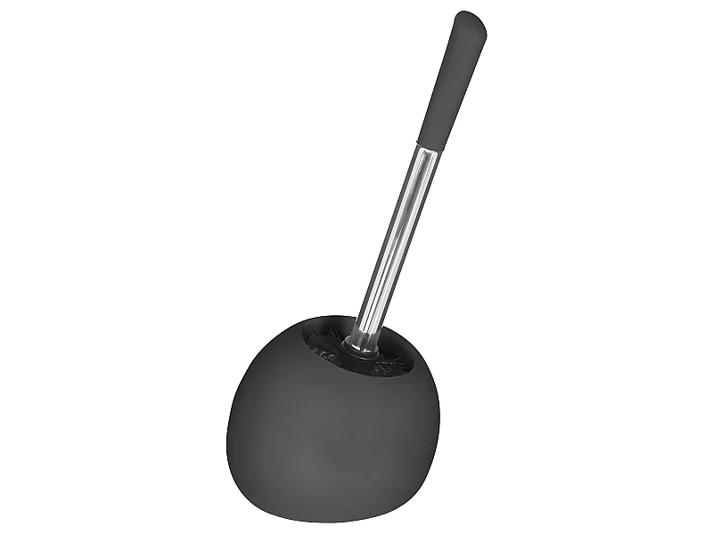 Brosse WC avec support en céramique Gris mat