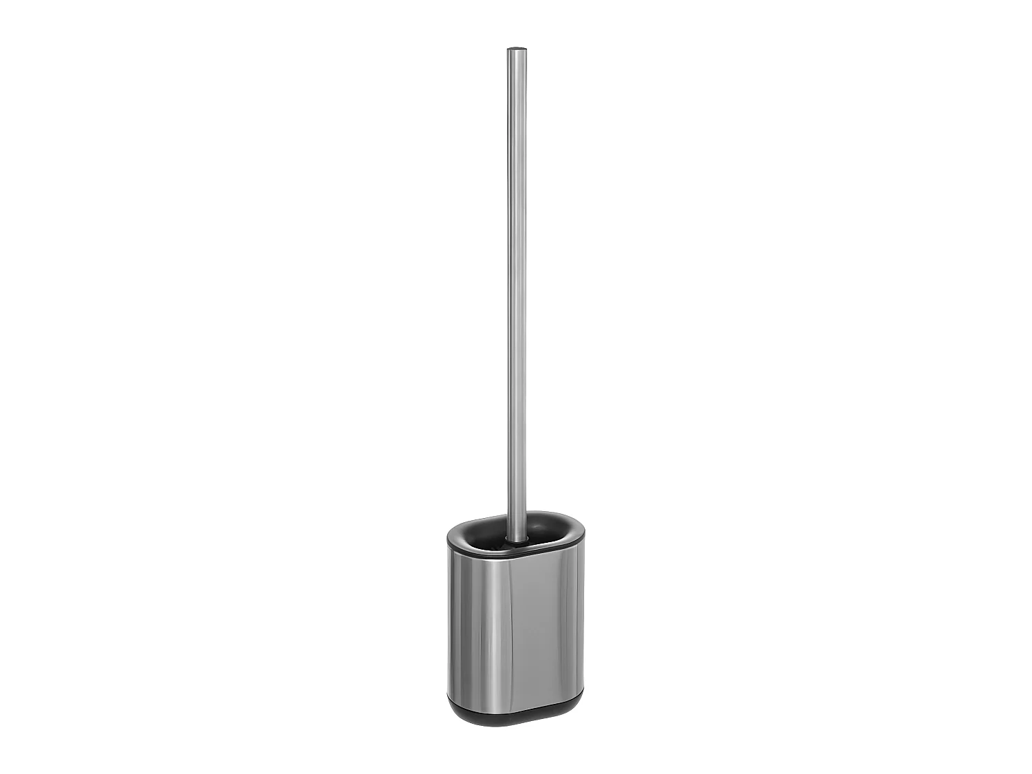 Brosse WC avec support en métal Inox