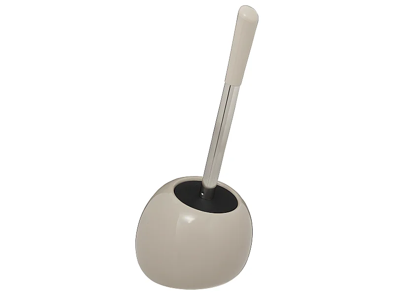 Brosse WC avec support en céramique Beige Lin