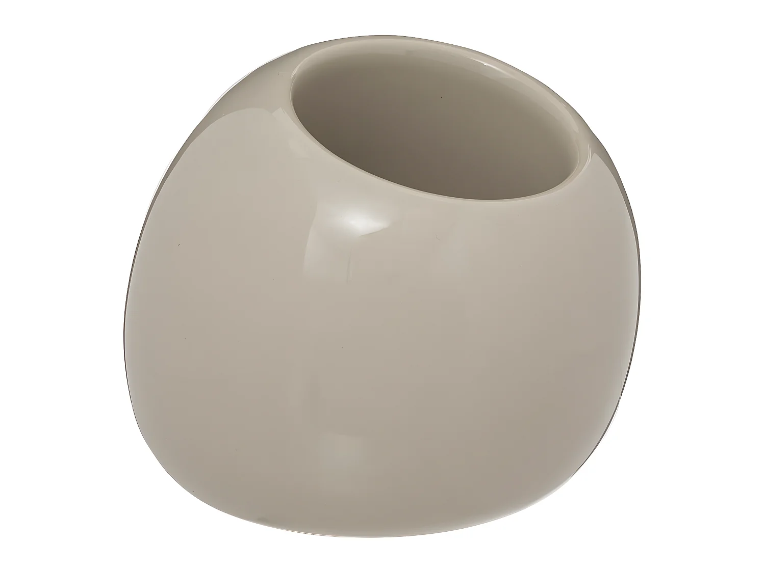 Brosse WC avec support en céramique Beige Lin