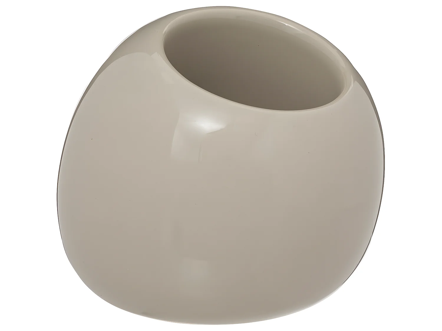 Brosse WC avec support en céramique Beige Lin