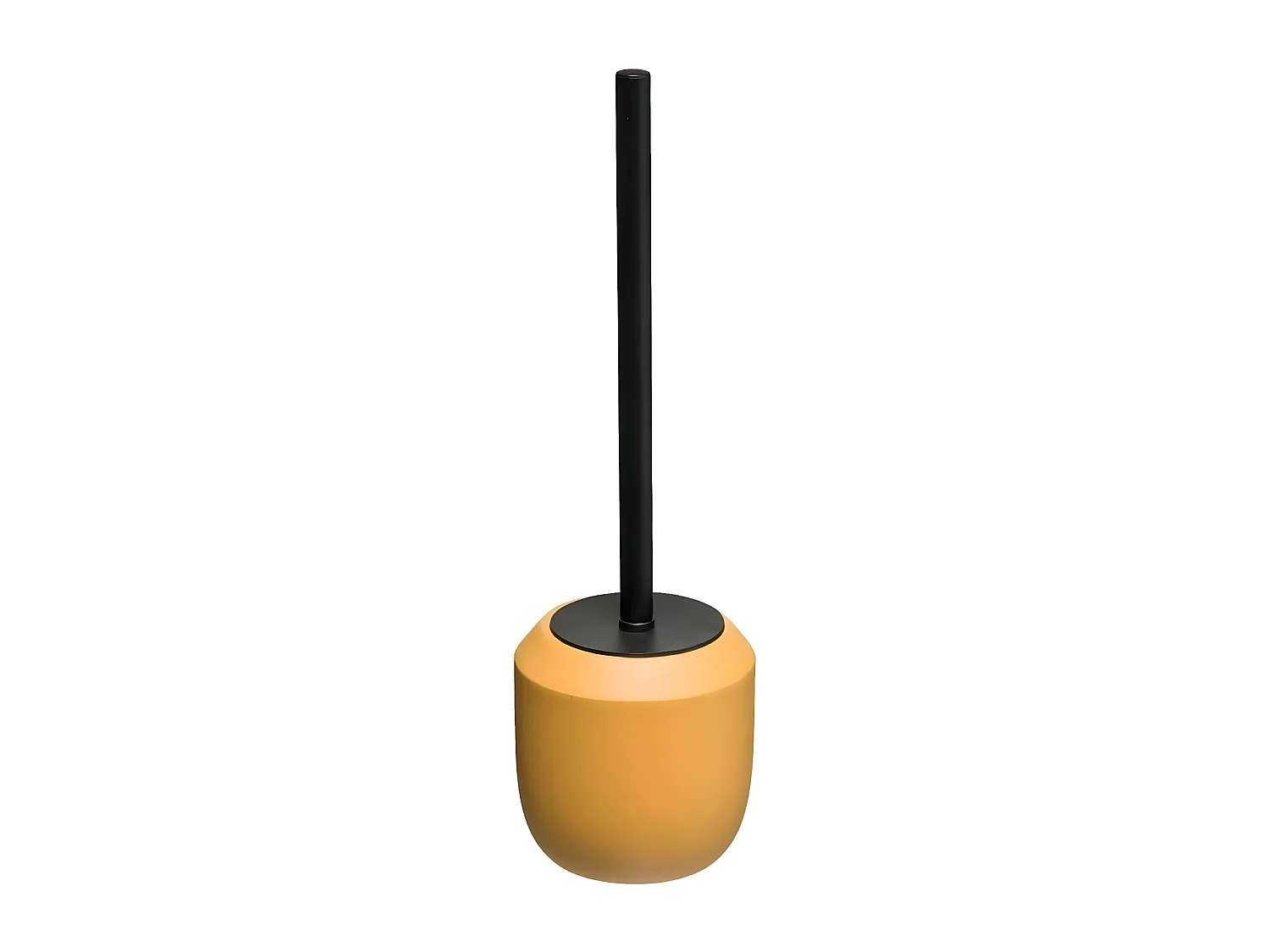 Brosse WC avec support en résine Jaune mat