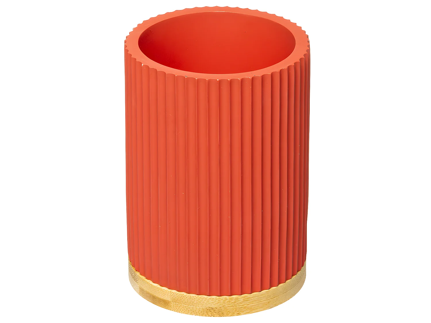 Brosse WC avec support en résine Rose nacarat