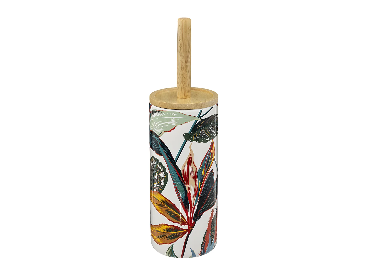 Brosse WC avec support en céramique déco Palawan