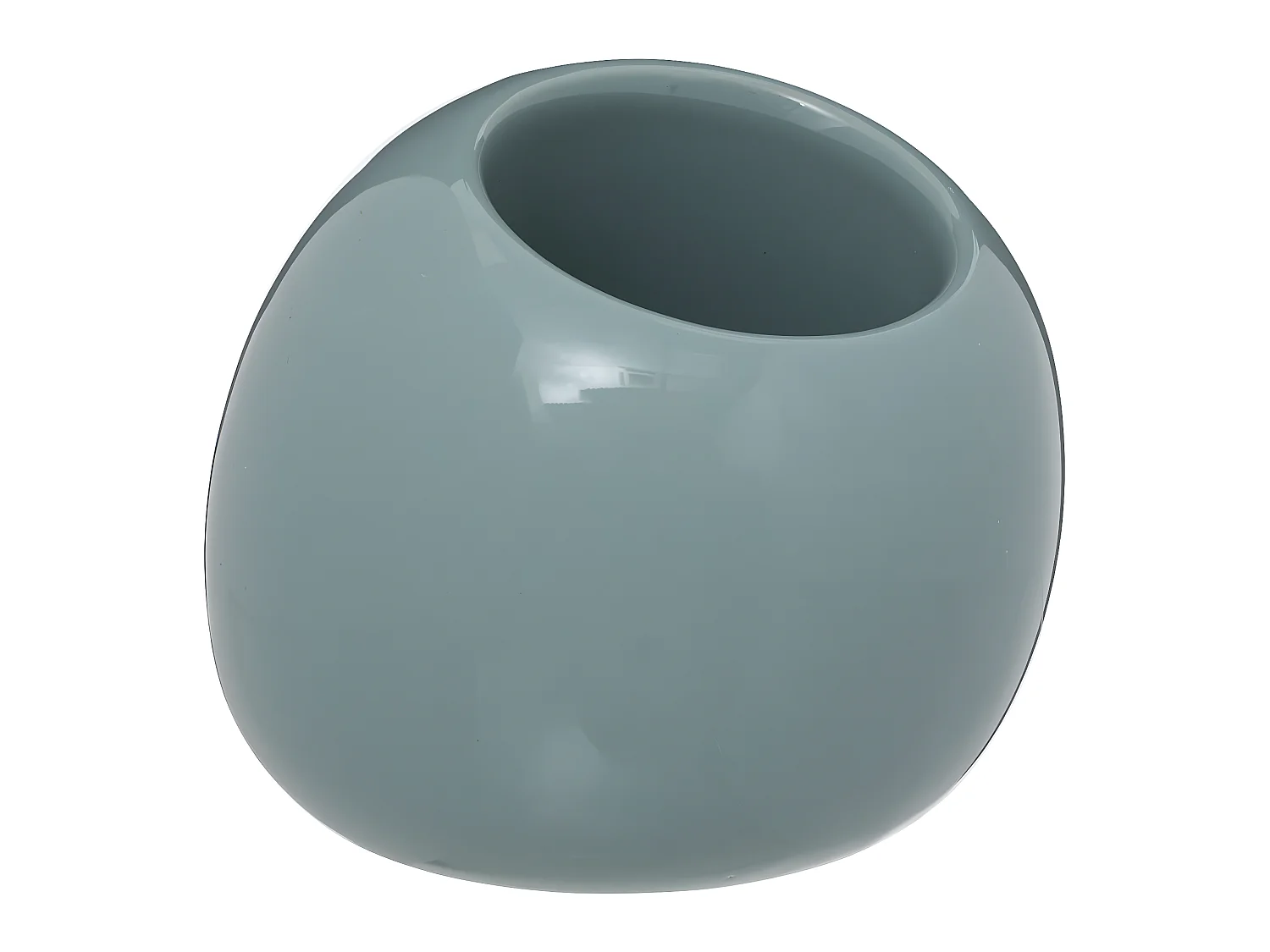 Brosse WC avec support en céramique Bleu artic