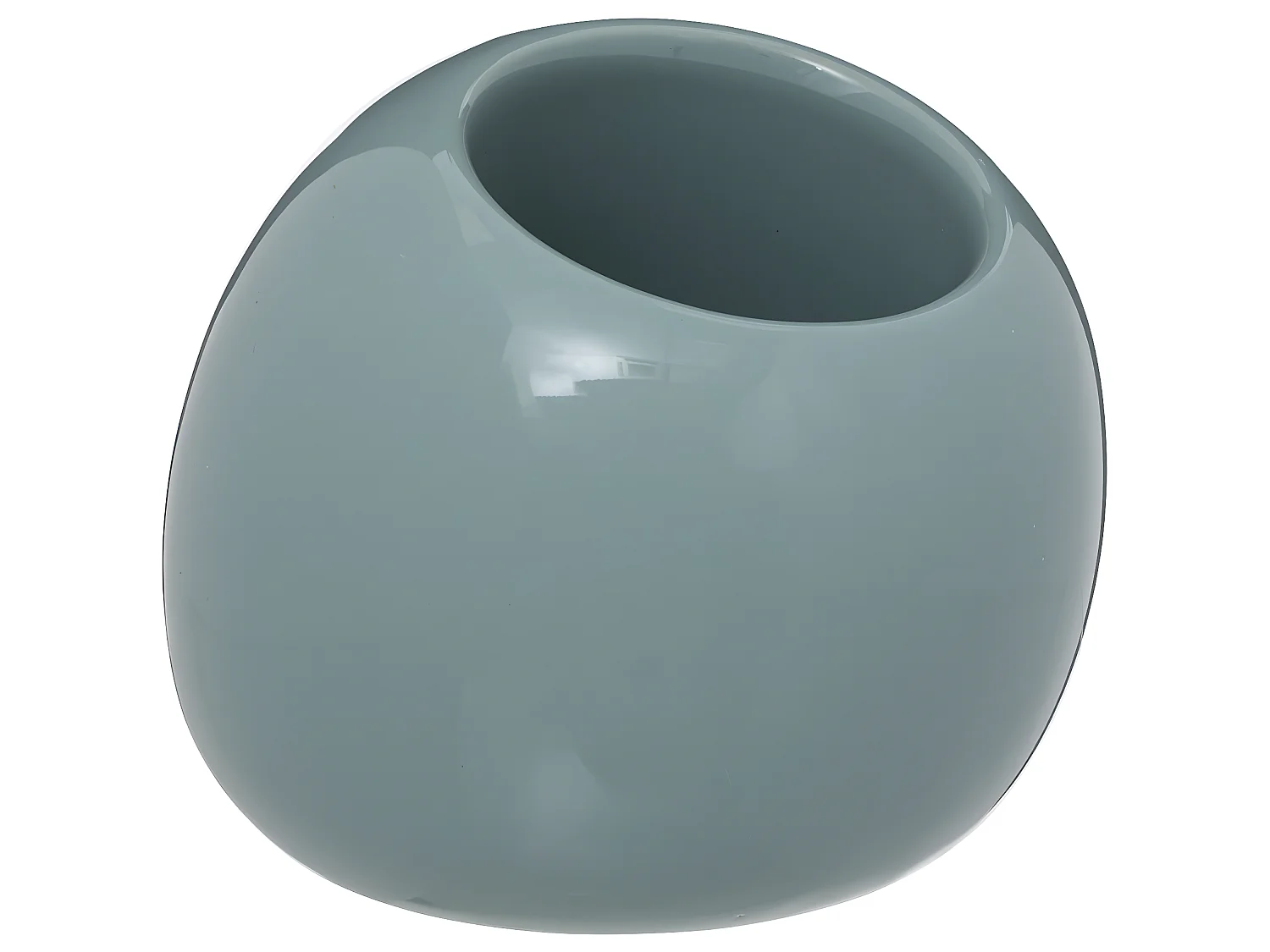 Brosse WC avec support en céramique Bleu artic