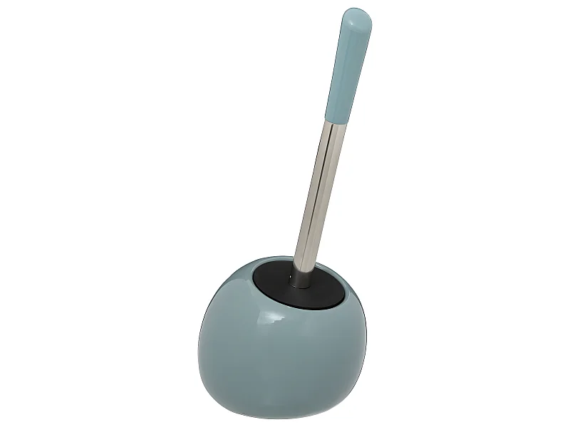 Brosse WC avec support en céramique Bleu artic