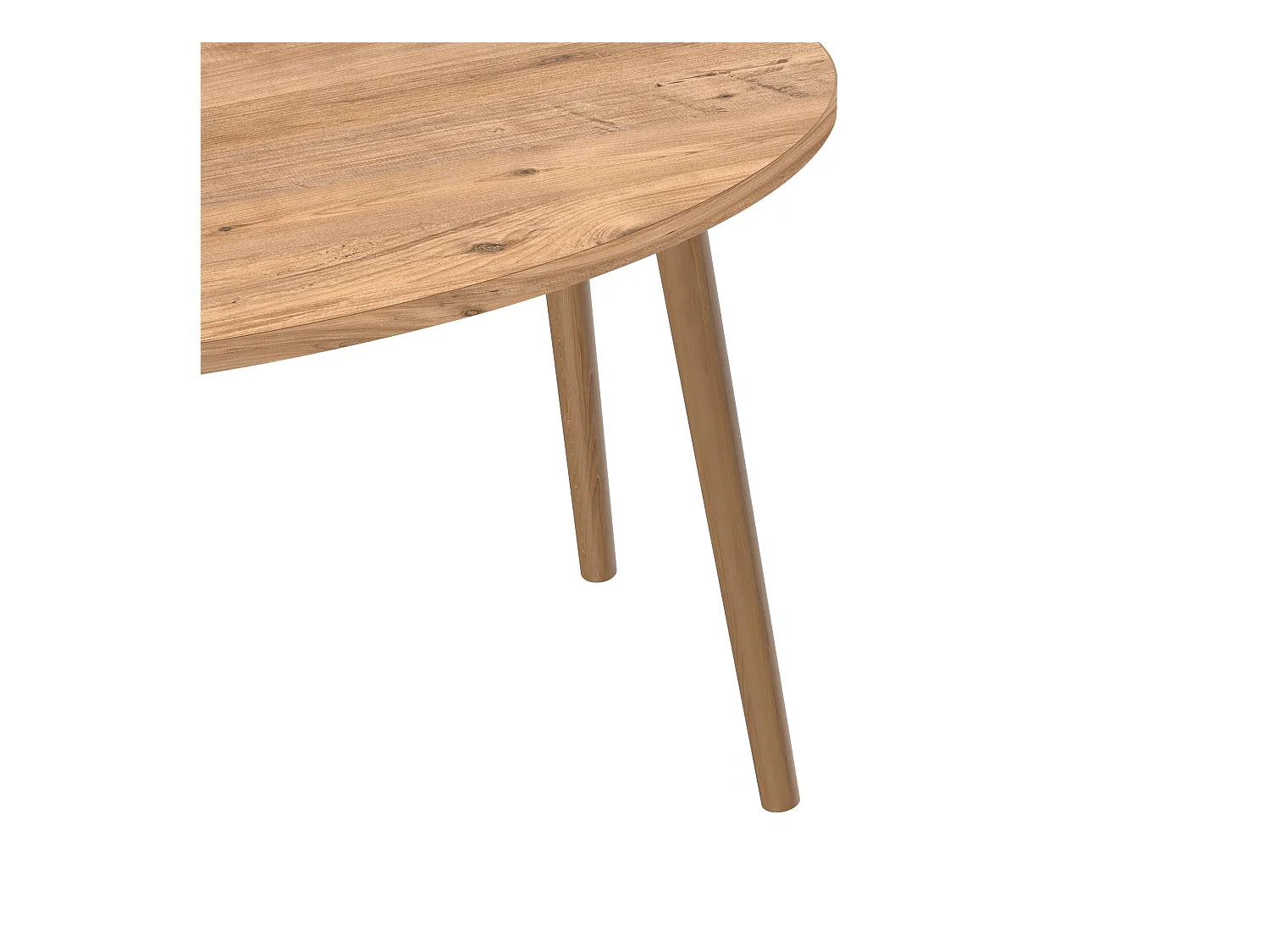 Table basse Sindal ovale 41 x 90 x 50 cm naturel [en.casa]