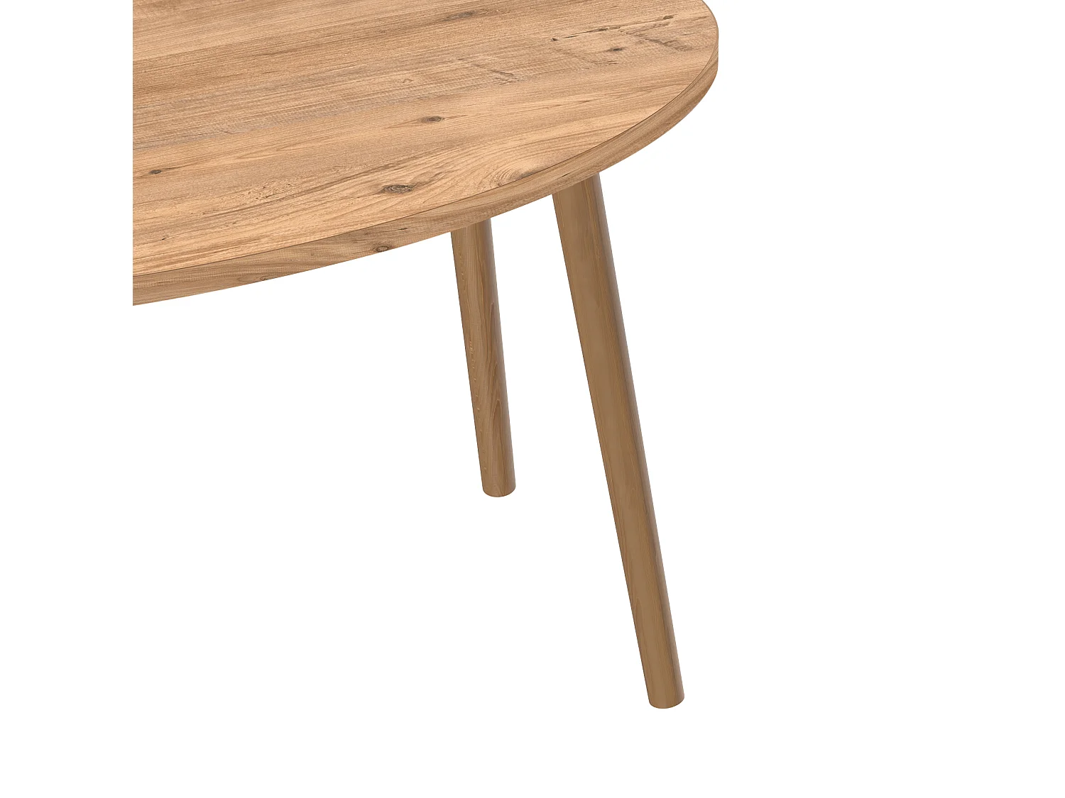 Table basse Sindal ovale 41 x 90 x 50 cm naturel [en.casa]