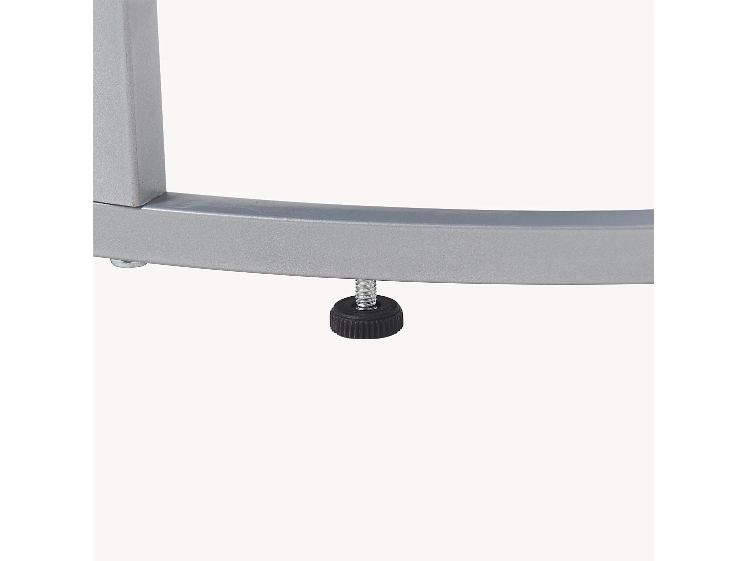 Set de 2 tables d'appoint Skagen rondes gigognes marbre noir argent [en.casa]