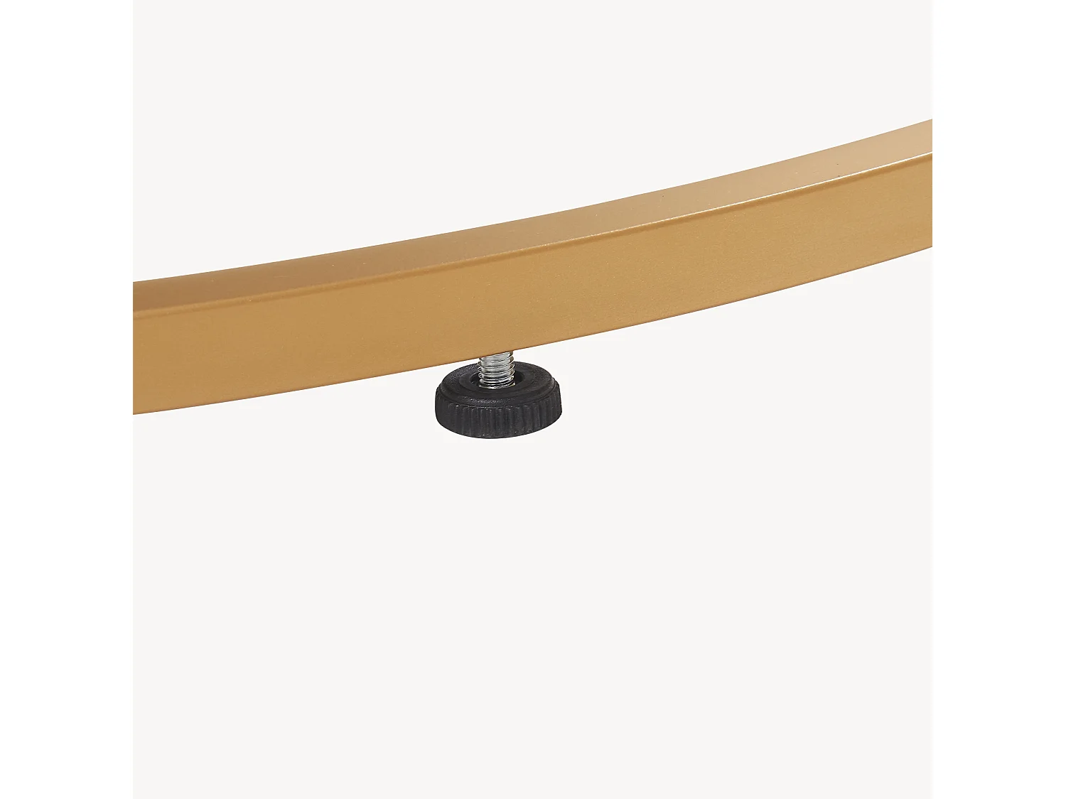 Table basse Aulum ronde 50 x 70 cm marbre noir or [en.casa]