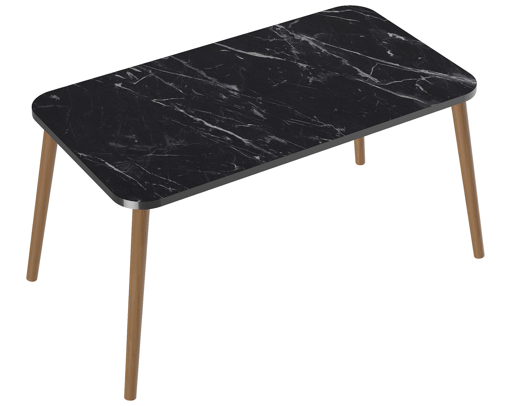 Table Basse Rectangulaire Effet Marbre – 120x60x43 Cm – Générique Salon Ou Cuisine