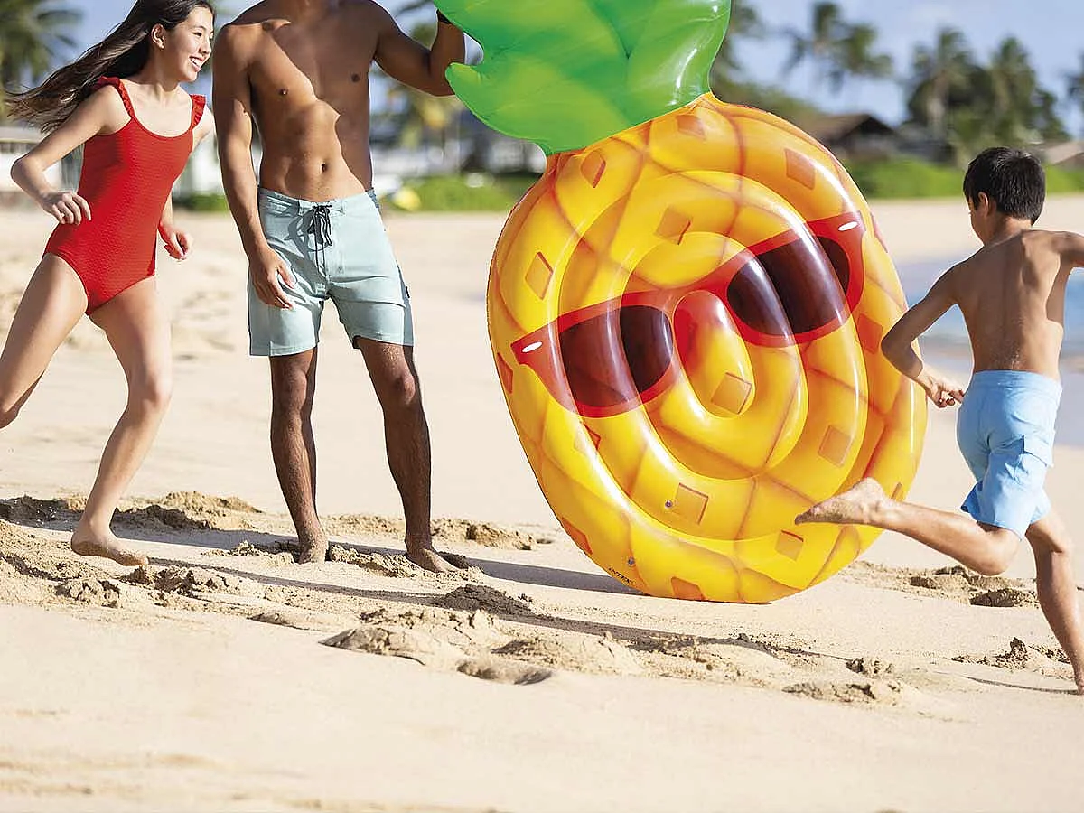 Matelas Gonflable "Ananas Cool" 226cm Multicolore