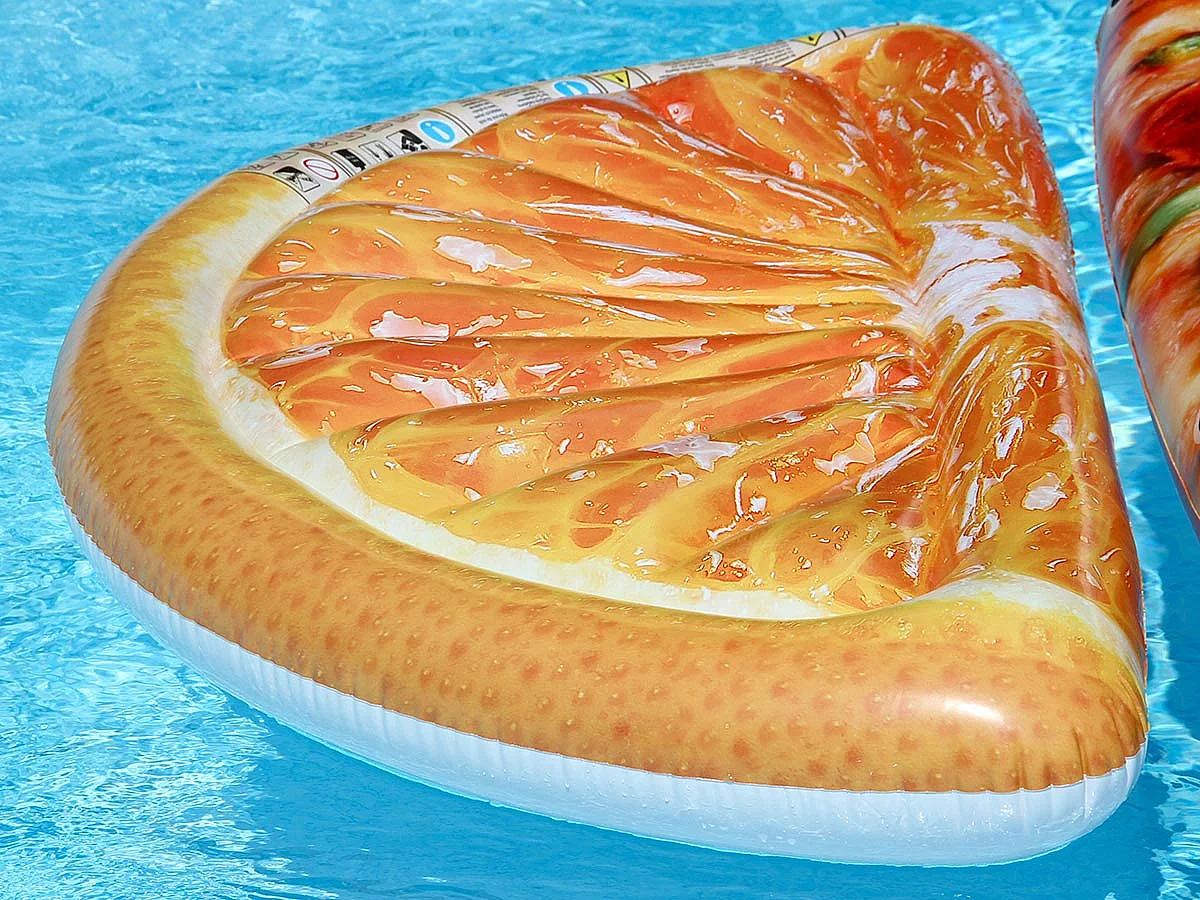 Colchoneta rodaja naranja 178 x 85 cm