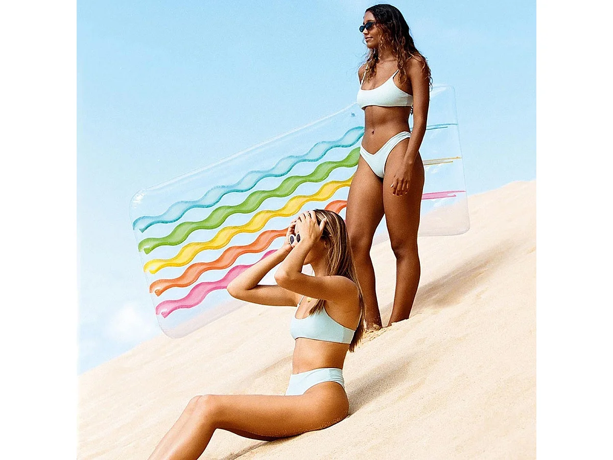 Matelas Gonflable "Arc-en-Ciel" 203cm Multicolore