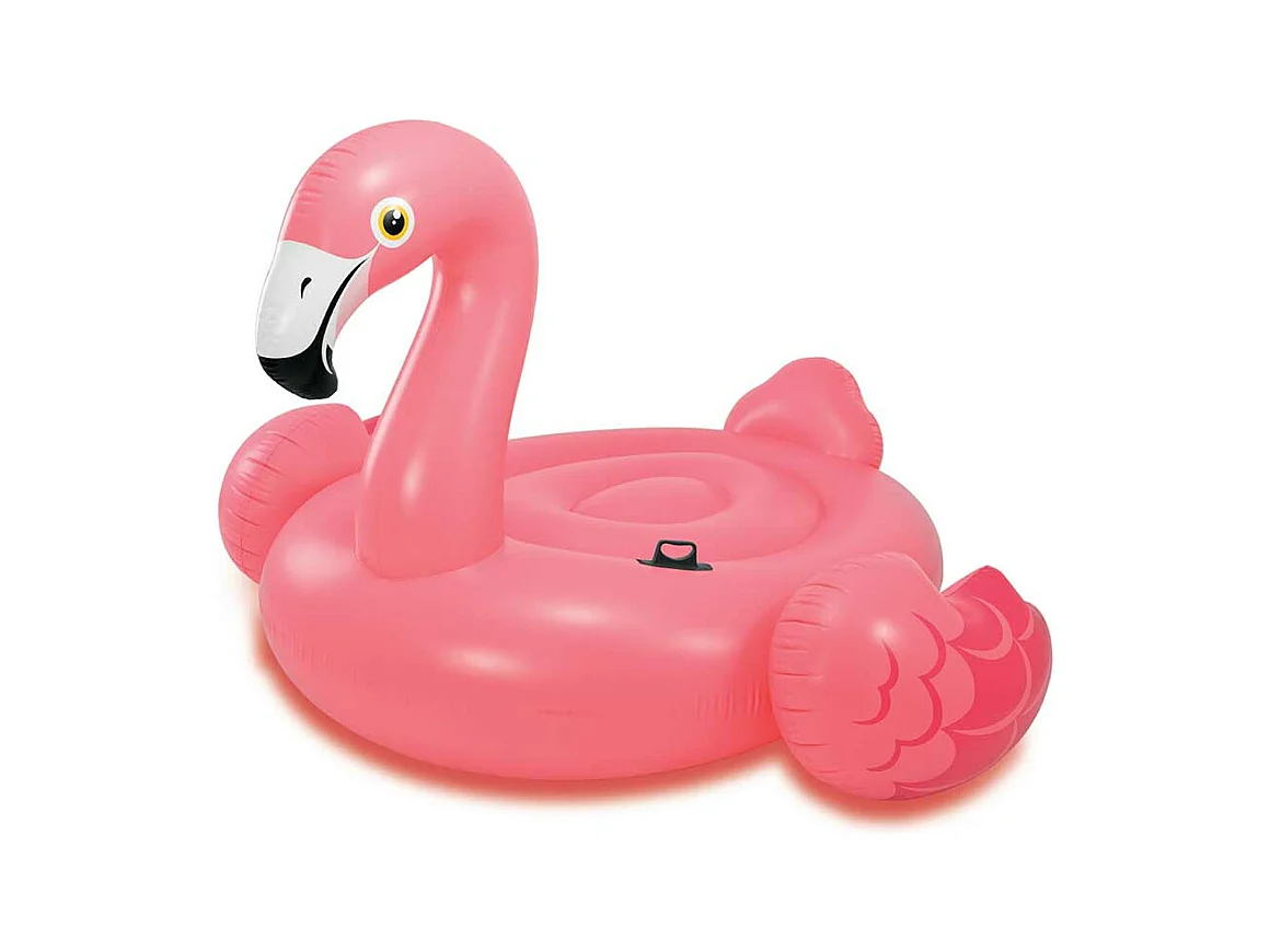 Flamant Rose Gonflable à Chevaucher 142cm Rose