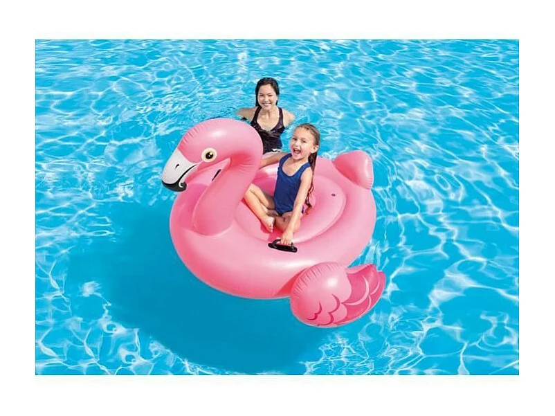 Flamant Rose Gonflable à Chevaucher 142cm Rose