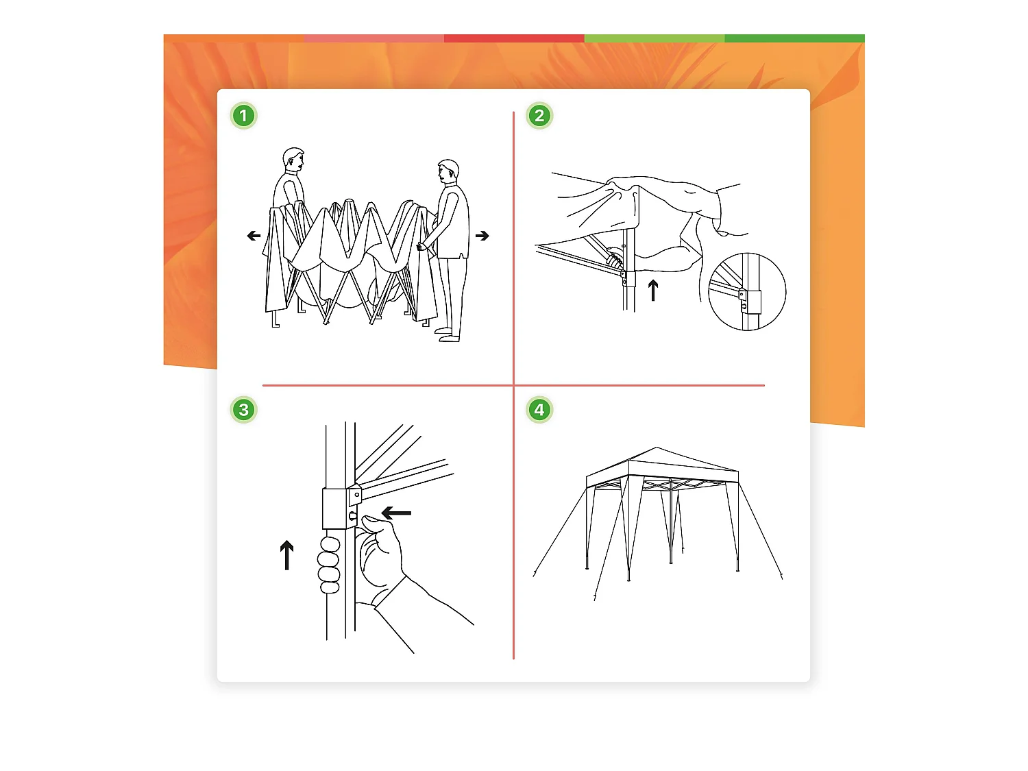 Wasabi - Tonnelle Pliante 3x3 m Bleue - Bâche Nylon - Protection Eau et Soleil - Piquets - Structure Acier – Pergola Jardin